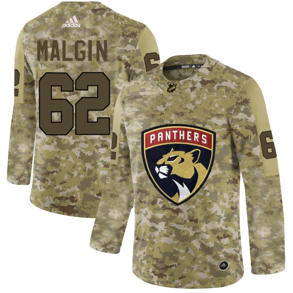 Stunning Adidas Panthers #62 Denis Malgin Camo Authentic Stitched NHL Jersey to back your beloved Sabres athletes