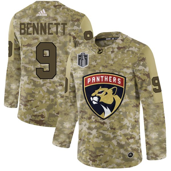 Alluring Adidas Panthers #9 Sam Bennett Camo 2023 Stanley Cup Final Patch Authentic Veterans Day Stitched Youth NHL Jersey for dedicated Sabres supporters