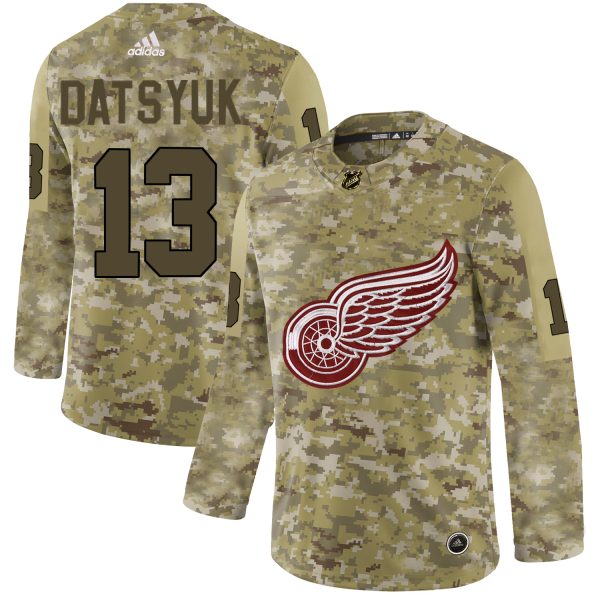 Glamorous Adidas Red Wings #13 Pavel Datsyuk Camo Authentic Stitched NHL Jersey to back your beloved Sabres athletes