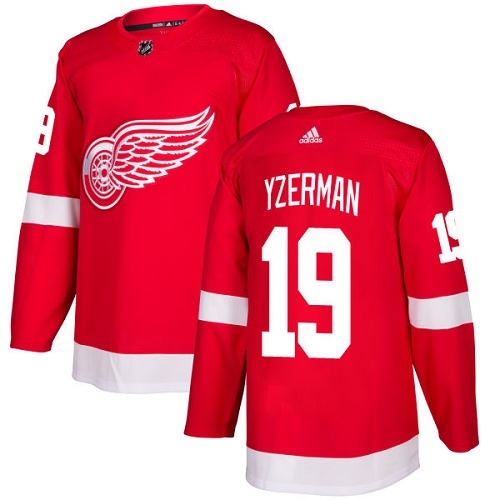 Stunning Adidas Red Wings #19 Steve Yzerman Red Home Authentic Stitched Youth NHL Jersey to exhibit your team allegiance