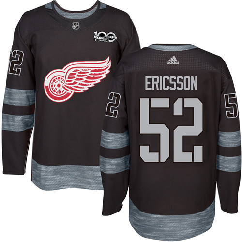 Elegant Adidas Red Wings #52 Jonathan Ericsson Black 1917 2017 100th Anniversary Stitched NHL Jersey to exhibit your team allegiance