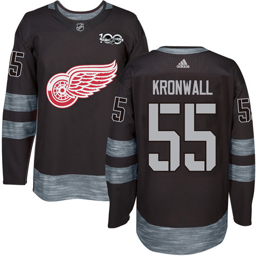 Charming Adidas Red Wings #55 Niklas Kronwall Black 1917 2017 100th Anniversary Stitched NHL Jersey to exhibit your team allegiance
