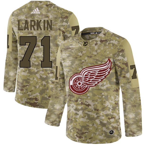 Magnificent Adidas Red Wings #71 Dylan Larkin Camo Authentic Stitched NHL Jersey to back your beloved Sabres athletes