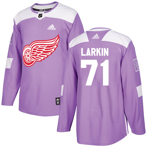 Glamorous Adidas Red Wings #71 Dylan Larkin Purple Authentic Fights Cancer Stitched Youth NHL Jersey to exhibit your team allegiance