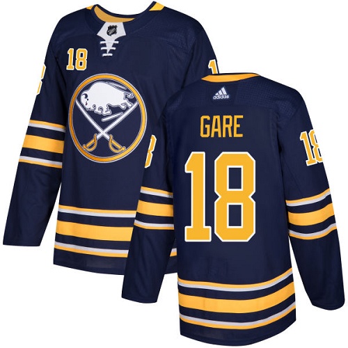 Superb Adidas Sabres #18 Danny Gare Navy Blue Home Authentic Stitched NHL Jersey to exhibit your team allegiance