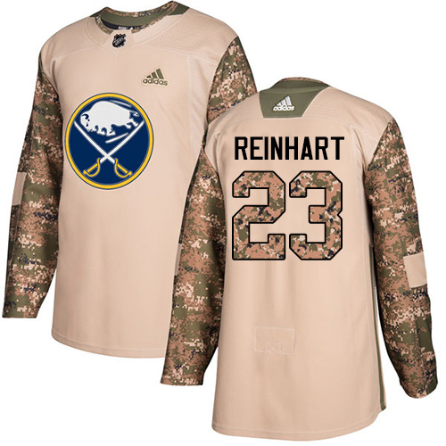 Superb Adidas Sabres #23 Sam Reinhart Camo Authentic 2017 Veterans Day Stitched NHL Jersey to augment your hockey keepsake collection