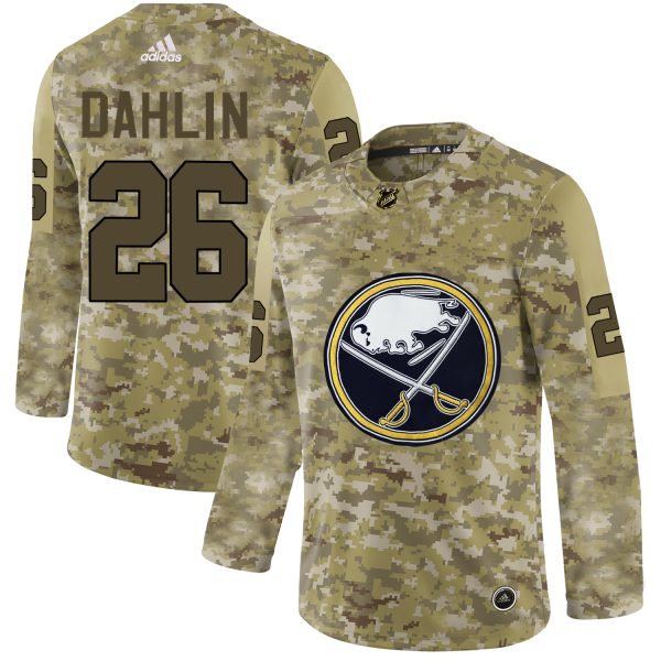 Superb Adidas Sabres #26 Rasmus Dahlin Camo Authentic Stitched NHL Jersey for a memorable match day