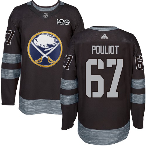 Exquisite Adidas Sabres #67 Benoit Pouliot Black 1917 2017 100th Anniversary Stitched NHL Jersey to back your beloved Sabres athletes