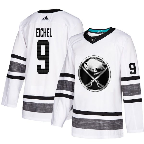 Deluxe Adidas Sabres #9 Jack Eichel White Authentic 2019 All Star Stitched NHL Jersey for premium game day attire