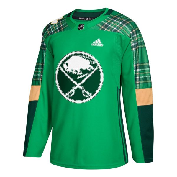 Elegant Adidas Sabres Blank adidas Green St. Patrick's Day Authentic Practice Stitched NHL Jersey for a memorable match day