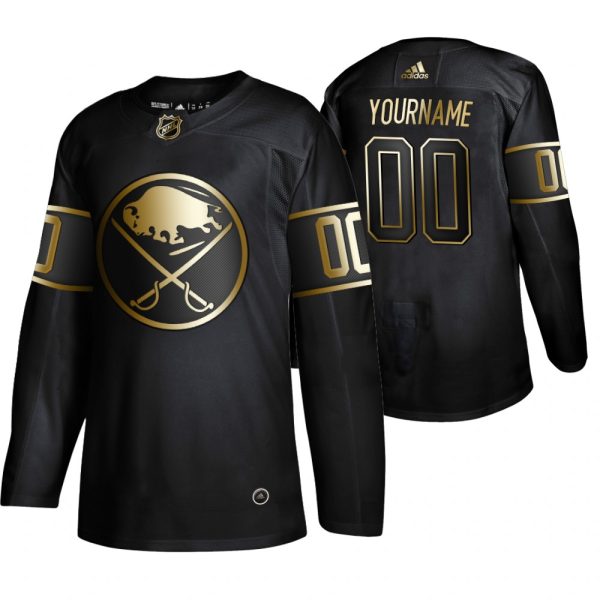 Captivating Adidas Sabres Custom Men's 2019 Black Golden Edition Authentic Stitched NHL Jersey as a prized hockey collectible
