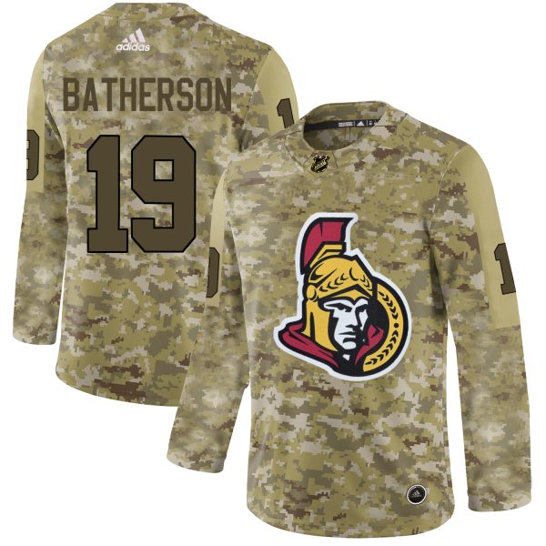Magnificent Adidas Senators #19 Drake Batherson Camo Authentic Stitched NHL Jersey for premium game day attire