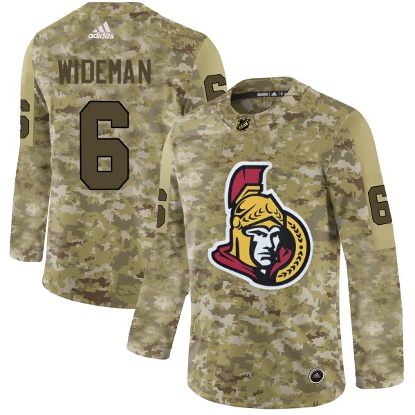 Deluxe Adidas Senators #6 Chris Wideman Camo Authentic Stitched NHL Jersey as a prized hockey collectible