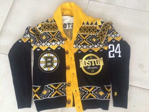 Charming Boston Bruins #24 Black Men's NHL Ugly Sweater to shine at the arena