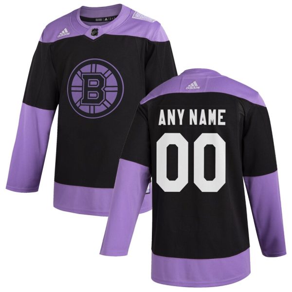 Elegant Boston Bruins Adidas Hockey Fights Cancer Custom Practice Jersey Black for a thrilling hockey event