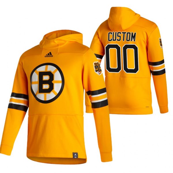Captivating Boston Bruins Custom Adidas Reverse Retro Pullover Hoodie Gold for a memorable match day