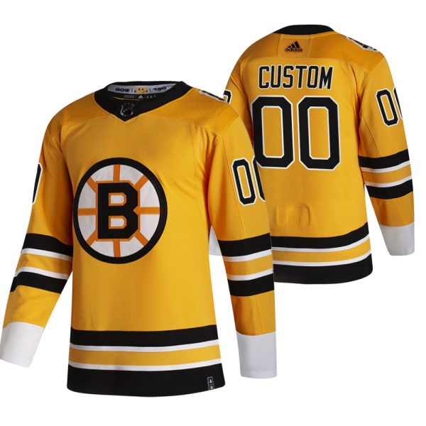 Stunning Boston Bruins Custom Yellow Men's Adidas 2020 21 Alternate Authentic Player NHL Jersey for dedicated Sabres supporters