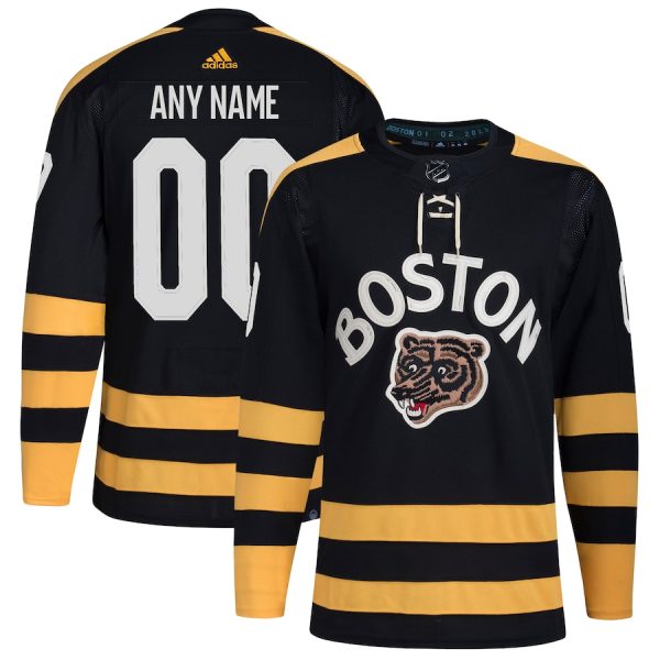 Stunning Boston Bruins Men's adidas Black 2023 Winter Classic Custom NHL Jersey for dedicated Sabres supporters