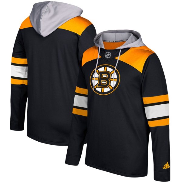 Alluring Boston Bruins adidas Silver Jersey Pullover Hoodie Black to back your beloved Sabres athletes