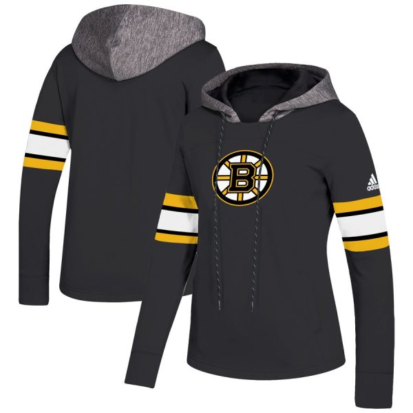 Magnificent Boston Bruins adidas Women's Crewdie Pullover Hoodie Black to shine at the arena