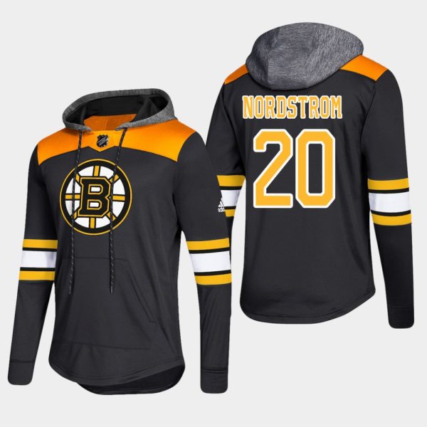 Stunning Bruins #20 Joakim Nordstrom Black 2018 Pullover Platinum Hoodie for genuine hockey aficionados