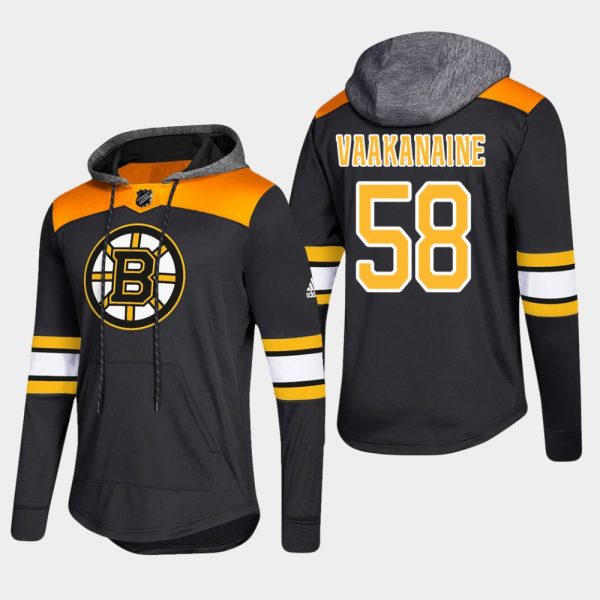 Elegant Bruins #58 Urho Vaakanaine Black 2018 Pullover Platinum Hoodie to exhibit your team allegiance