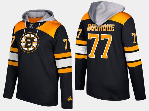 Deluxe Bruins #77 Ray Bourque Black Name And Number Hoodie to augment your hockey keepsake collection