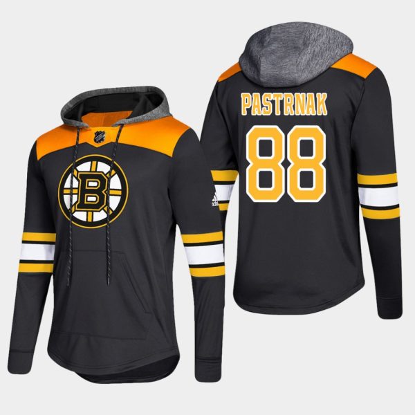 Stunning Bruins #88 David Pastrnak Black 2018 Pullover Platinum Hoodie to shine at the arena
