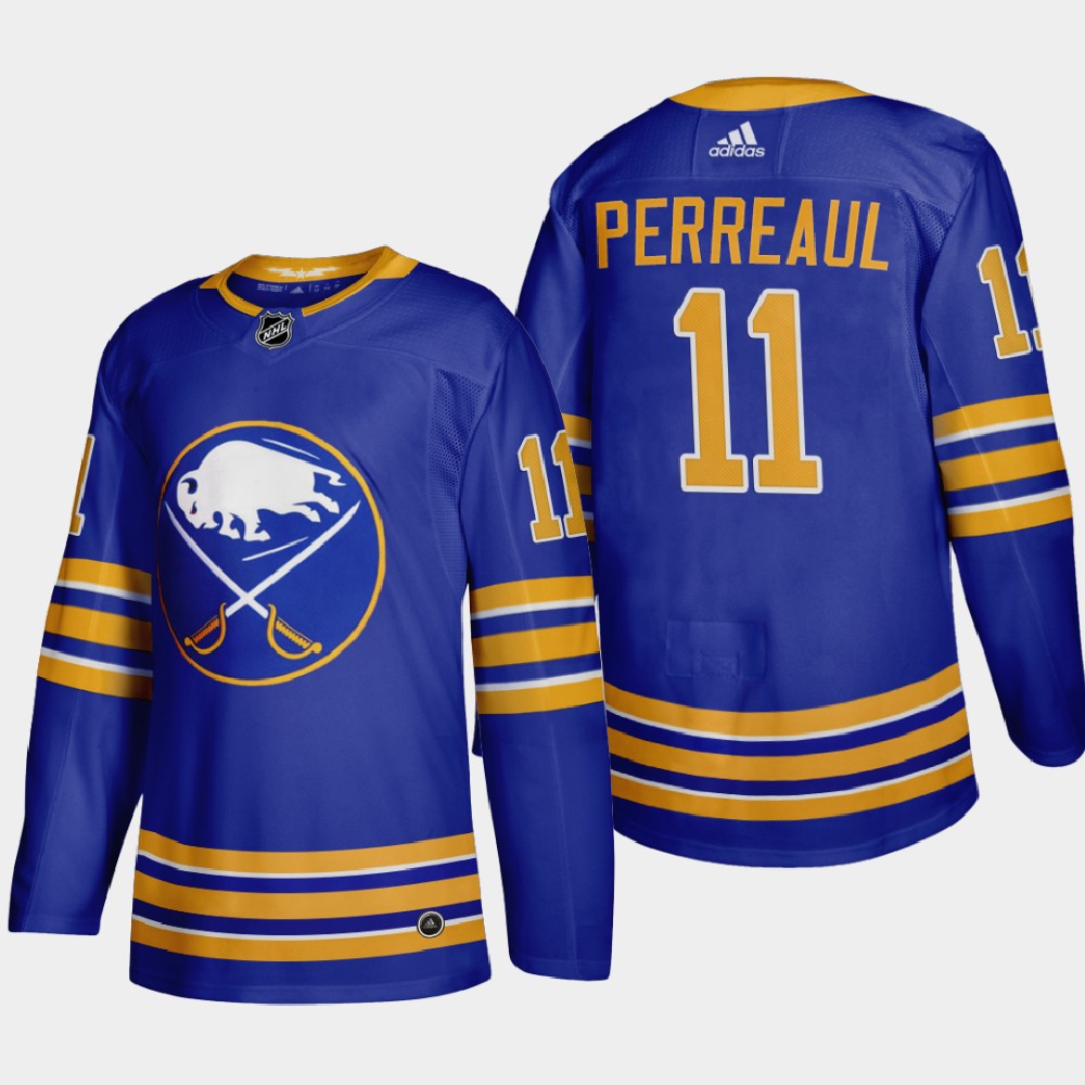 Alluring Buffalo Sabres #11 Gilbert Perreault Men's Adidas 2020 21 Home Authentic Player Stitched NHL Jersey Royal Blue for genuine hockey aficionados