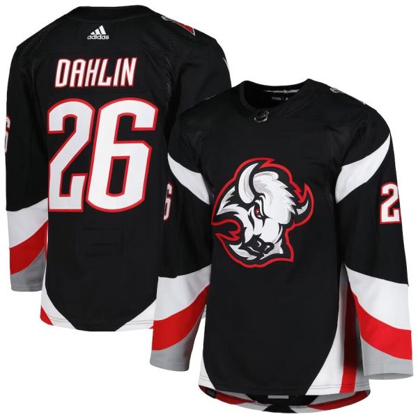 Alluring Buffalo Sabres #26 Rasmus Dahlin Men's adidas Black Alternate Authentic Pro Primegreen Player Jersey for a thrilling hockey event