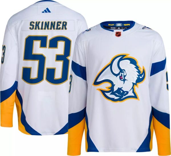 Captivating Buffalo Sabres #53 Jeff Skinner Men's adidas Reverse Retro 2.0 Authentic Player Jersey White for dedicated Sabres supporters