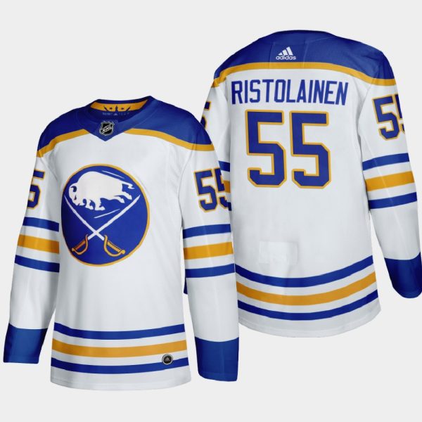 Glamorous Buffalo Sabres #55 Rasmus Ristolainen Men's Adidas 2020 21 Away Authentic Player Stitched NHL Jersey White to shine at the arena