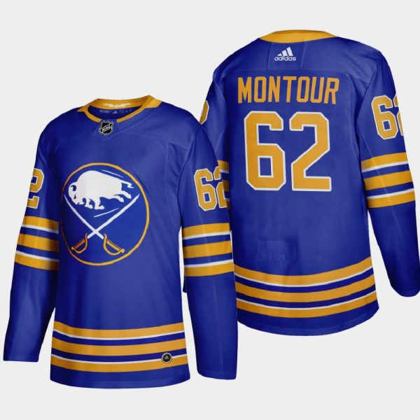 Alluring Buffalo Sabres #62 Brandon Montour Men's Adidas 2020 21 Home Authentic Player Stitched NHL Jersey Royal Blue for a memorable match day