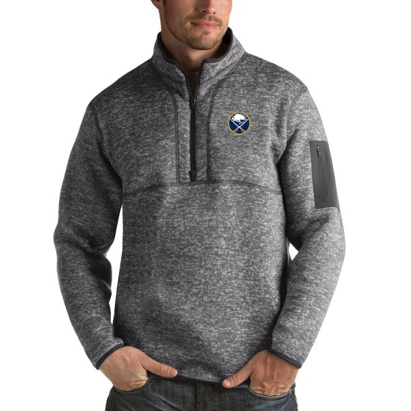 Magnificent Buffalo Sabres Antigua Fortune Quarter Zip Pullover Jacket Black for a memorable match day