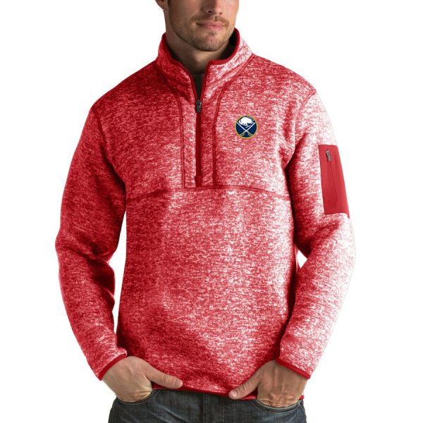 Deluxe Buffalo Sabres Antigua Fortune Quarter Zip Pullover Jacket Red for premium game day attire