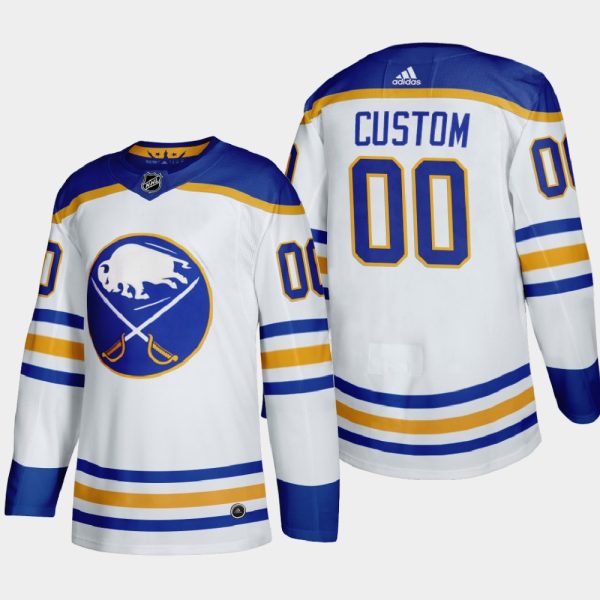 Charming Buffalo Sabres Custom Men's Adidas 2020 21 Away Authentic Player Stitched NHL Jersey White for a memorable match day