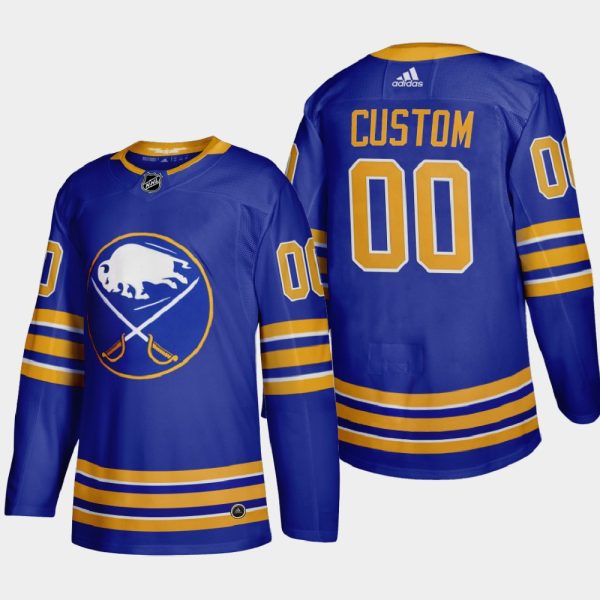 Captivating Buffalo Sabres Custom Men's Adidas 2020 21 Home Authentic Player Stitched NHL Jersey Royal Blue for genuine hockey aficionados