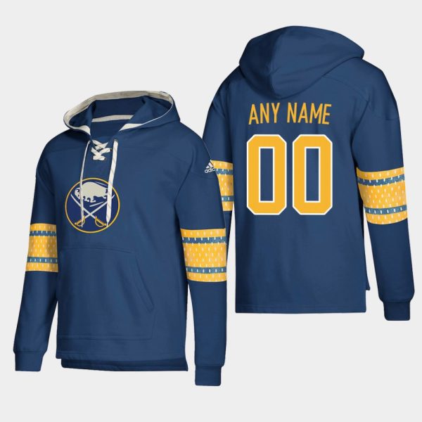 Glamorous Buffalo Sabres Personalized Lace Up Pullover Hoodie Navy to augment your hockey keepsake collection