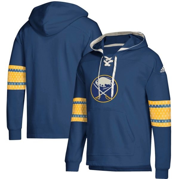Glamorous Buffalo Sabres adidas Jersey Lace Up Pullover Hoodie Navy to augment your hockey keepsake collection