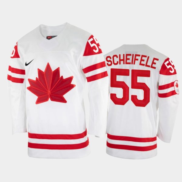 Elegant Canada Hockey #55 Mark Scheifele Men's Nike Beijing 2022 Winter Olympics Home Jersey White for dedicated Sabres supporters