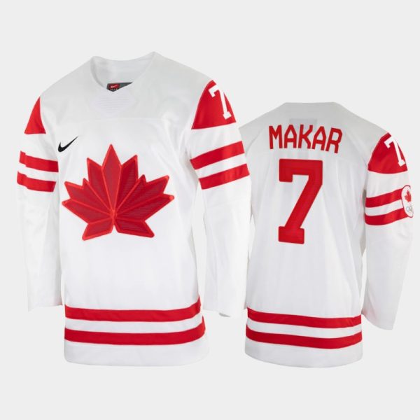 Charming Canada Hockey #7 Cale Makar Men's Nike Beijing 2022 Winter Olympics Home Jersey White for genuine hockey aficionados