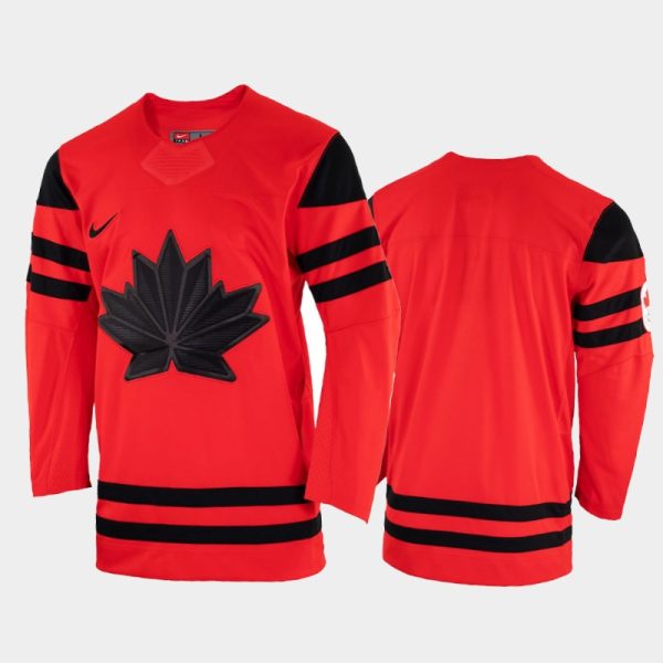 Exquisite Canada Hockey Blank Men's Nike Beijing 2022 Winter Olympics Away Jersey Red for a thrilling hockey event