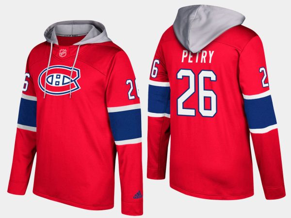 Stunning Canadiens #26 Jeff Petry Red Name And Number Hoodie to back your beloved Sabres athletes