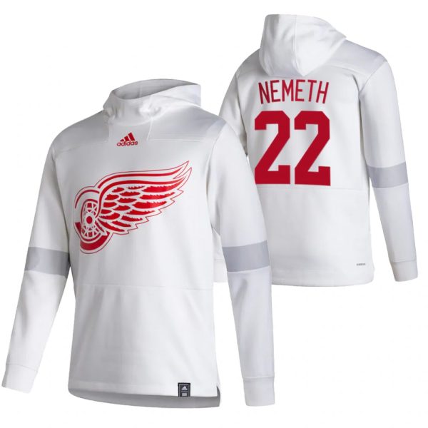 Stunning Detroit Red Wings #22 Patrik Nemeth Adidas Reverse Retro Pullover Hoodie White for a thrilling hockey event