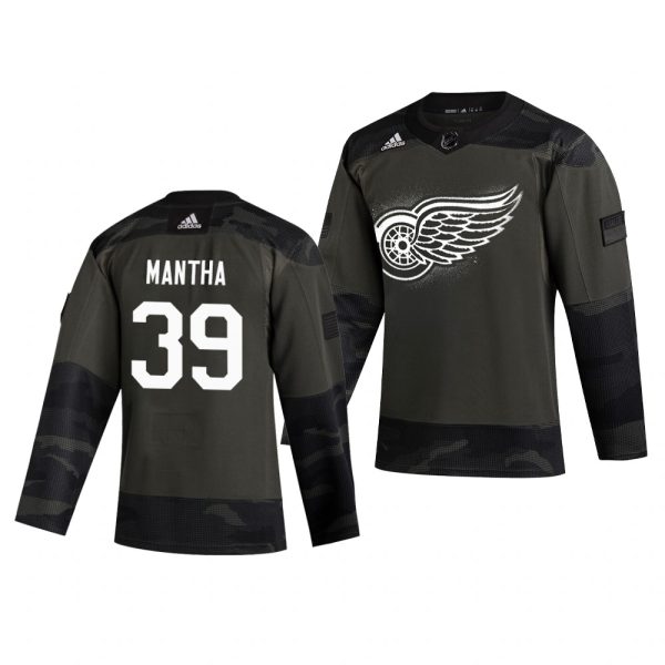 Elegant Detroit Red Wings #39 Anthony Mantha Adidas 2019 Veterans Day Men's Authentic Practice NHL Jersey Camo to exhibit your team allegiance