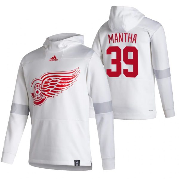 Glamorous Detroit Red Wings #39 Anthony Mantha Adidas Reverse Retro Pullover Hoodie White for premium game day attire