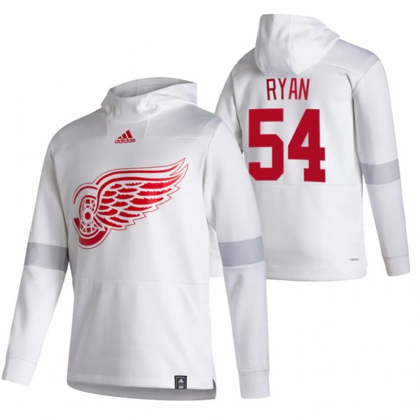 Captivating Detroit Red Wings #54 Bobby Ryan Adidas Reverse Retro Pullover Hoodie White to back your beloved Sabres athletes