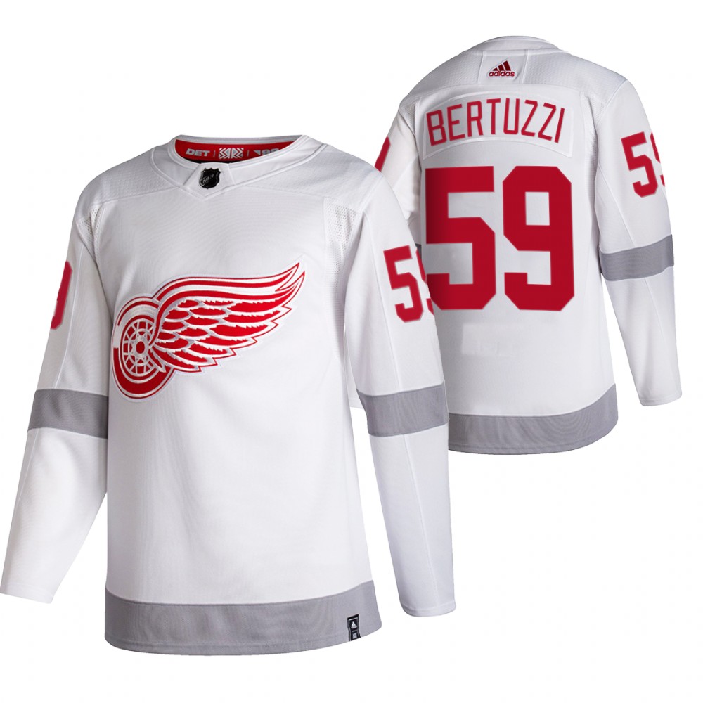 Alluring Detroit Red Wings #59 Tyler Bertuzzi White Men's Adidas 2020 21 Reverse Retro Alternate NHL Jersey to back your beloved Sabres athletes