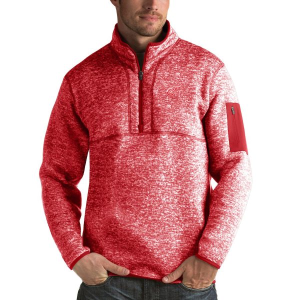 Alluring Detroit Red Wings Antigua Fortune Quarter Zip Pullover Jacket Red for a thrilling hockey event