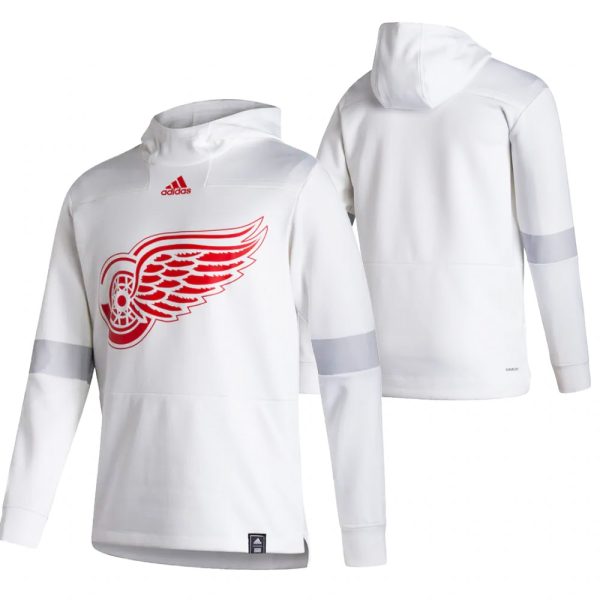 Elegant Detroit Red Wings Blank Adidas Reverse Retro Pullover Hoodie White to exhibit your team allegiance